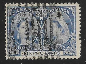 Canada Scott Unitrade 60 50 cents Diamond Jubilee Issue Used F VF - Picture 1 of 2