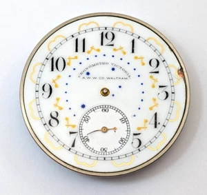 Rare WALTHAM 7773522 Cronometro Victoria 41mm INCOMPLETE Pocket Watch Movement - Picture 1 of 22