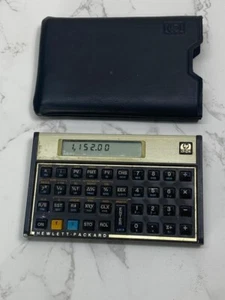 Vintage Hewlett Packard HP 12C HP-12C Financial Calculator and Case - Picture 1 of 3