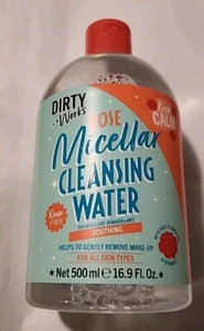 New Dirty Works - Rose Micellar Cleansing Water - Soothing - 16.9 Oz - Picture 1 of 3