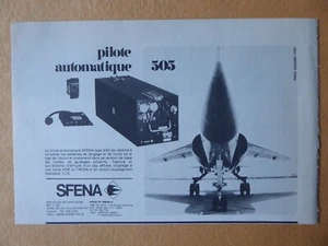 12/1974 PUB SFENA AUTOPILOT 505 ASSAULT MIRAGE F1 ORIGINAL FRANZÖSISCHE ANZEIGE - Bild 1 von 1