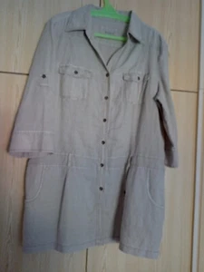 Yessica Bluse Tunika 3/4 Ärmel hellbeige Cotton/ Ramie Gr. 42, guter Zustand - Bild 1 von 3