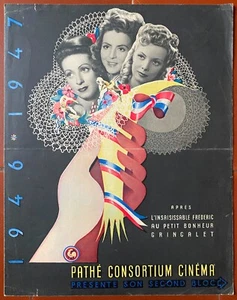 Document publicitaire LA SYMPHONIE PASTORALE autographe MICHELE MORGAN 1947 - Picture 1 of 2