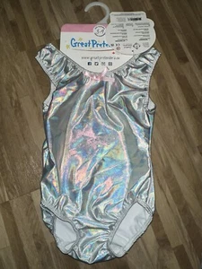 GRANDI PRETENDENTI Ginnastica Danza Body Bambino - Argento Arcobaleno iridescente - Foto 1 di 3
