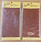 Houseworks - Brick Sheets Miniature 1:12 Scale #8201 - Lot Of 2 - New In Package