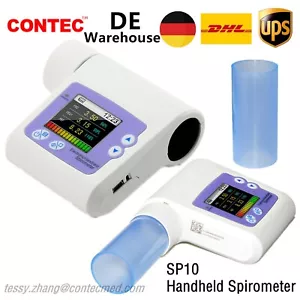 SP10 Digital Spirometer Lung Breathing Diagnostic Device Spirometry+Software - Bild 1 von 12