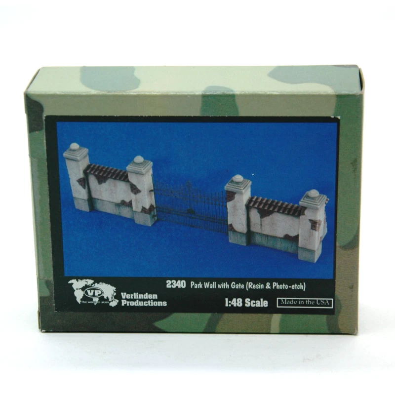 Muri e cancellata parco ( resina+fotoinc ) V2340 Verlinden Production scala 1:48 - Immagine 1 di 1