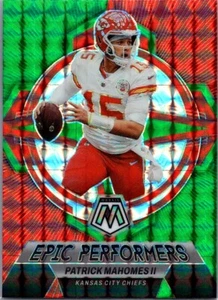 2023 Mosaic Epic Performers Green Mosaic Prizm #EP-PM Patrick Mahomes II - Picture 1 of 2