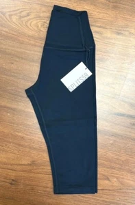 Splits59 Airweight High Waist Capri Womens Leggings Black 13.5" E4142 - Picture 1 of 6