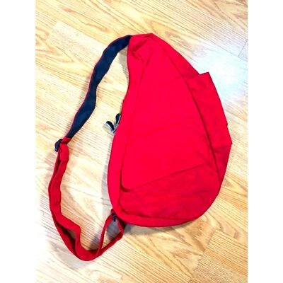 Bolso de Mano AmeriBag 17" Nylon Envejecido Saludable Espalda (Pequeño) - Rojo Foto 1 de 4