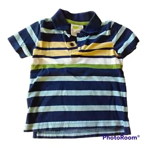 12-18m Crazy 8 Short Sleeve Stripe Polo Shirt - Picture 1 of 4