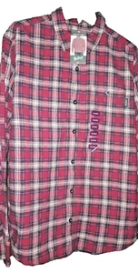 Woolrich Hemd Flanell kariert Herren Gr. XL Langarm Button Down rot Baumwolle Neu mit Etikett - Bild 1 von 12