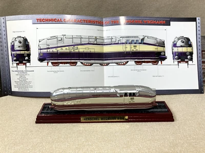 Atlas Editions Henschel Wegmann 4-6-4 Statische Lokomotive Zugmodell auf Sockel - Bild 1 von 4