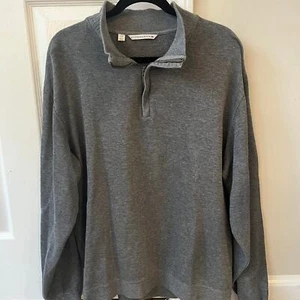 Cutter & Buck Classic Grey Quarter-Zip Pullover Sweater Casual Long Sleeve XL - Picture 1 of 6