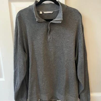 Cutter & Buck Classic Grey Quarter-Zip Pullover Sweater Casual Long Sleeve XL - Image 1 of 4