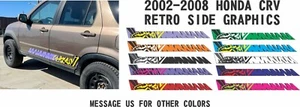 Honda CRV Car Graphics Side Honda CRV Retro Body Graphics 2nd Gen CRV 2002-2008 - Picture 1 of 19