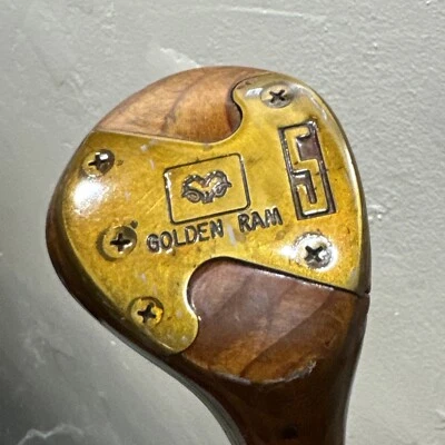 RAM Golf Golden Ram 5 Wood Golf Club Dyna Lite Steel RH Vintage Made in USA - Image 1 of 4