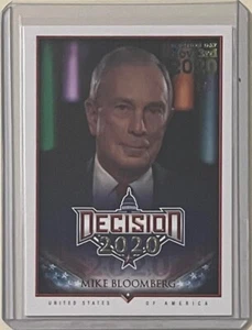 Tarjeta del día de las elecciones de decisión de Mike Bloomberg #/D 3/5 2020 demócrata nueva york - Imagen 1 de 2