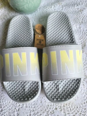 Chanclas Victoria's Secret (L 8-9) ROSA Logo Correa Única Nuevas Foto 1 de 4