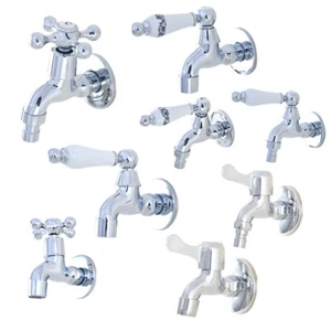 Polished Chrome Garden Washing Machine Taps Kitchen Bath Mop Pool Faucet mzh300 - Picture 1 of 21