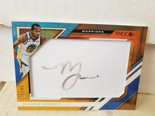 Moses Moody 2022-23 Panini Recon Gold Acetate Signed Auto 4/10 Jersey Number #