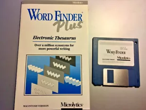 MICROLYTICS WORD FINDER PLUS VER 4.02 THESAURUS FOR CLASSIC MAC OS 6 - 9.2 • NEW - Picture 1 of 1