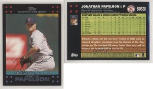 2007 Topps Boston Red Sox Gift Set Jonathan Papelbon #BOS38