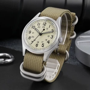 Militado Quartz Mens Watch 100M Waterproof Mens Watch Nylon Strap Mens Watches - Picture 1 of 5