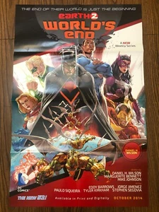 2014 DC Comics Earth 2 World's End Comic Store Promotional Poster Daniel Wilson - Picture 1 of 7