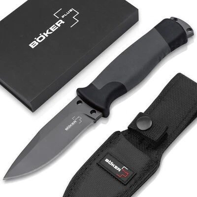 BÖKER PLUS® Outdoorsman Outdoor Messer Feststehend 12C27 GFK Bushcraft - 02BO004