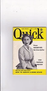 Quick September 11, 1950 Sept Pocket Size Digest Men's Magazine See My Store - Picture 1 of 1