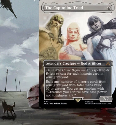 The Capitoline Triad Commander Deck Pre-built Ready-to-Play Artifact EDH Alt Art - Image 1 of 4