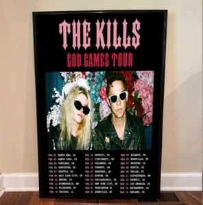 The Kills 2024 Tour Dates with Los Angeles Date at the Wiltern Poster - Picture 1 of 7