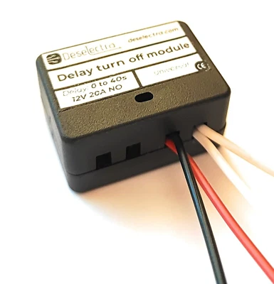 Boxed car timer precise switch time relay 0- 40 sec, 12V 20A delay off universal - Image 1 of 4