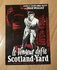 ►SYNOPSIS : LE VENGEUR DEFIE SCOTLAND-YARD - ( Edgar Wallace ) - 1960 