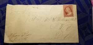 1861 Rare USA 3 Cents Stamp On Envelope Idsa12. - Picture 1 of 2