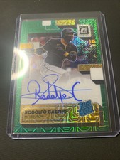 2022 Donruss Optic Rodolfo Castro Rated Rookie Green Mojo on card auto 54/88