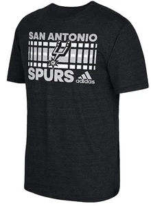 San Antonio Spurs Mens Cut Through Black Short Sleeve T Shirt - Picture 1 of 5