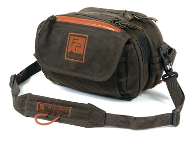 Paquete Lumbar Pecho Río Azul Estanque de Peces - Color Musgo Turba - Cierre Foto 1 de 3