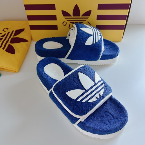 Adidas x Gucci sandali slide uomo blu UK 9