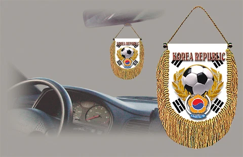 SOUTH KOREA SOCCER FLAG CAR MINI BANNER, PENNANT Cover