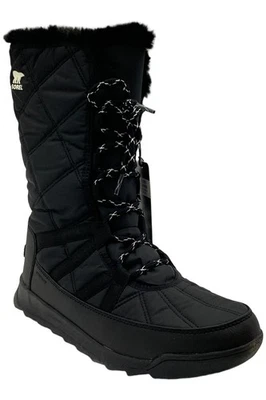 Sorel Womens Whitney II Lace-Up Waterproof Boots Black - Image 1 of 3
