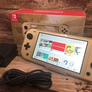 Nintendo Switch Lite Legend of Zelda Hyrule Limited Edition Console Gold Working - Picture 1 of 20