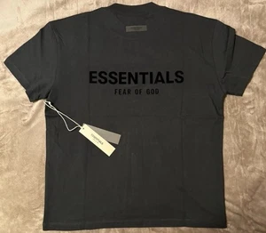 NEW Fear of God Essentials T-Shirt Black Size XS 100% Authentic ✅ - Picture 1 of 9
