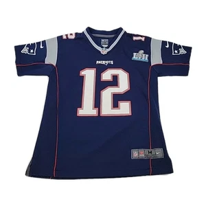 Tom Brady New England Patriots NFL Youth Nike Super Bowl On Field Jersey M 10-12 - Picture 1 of 12