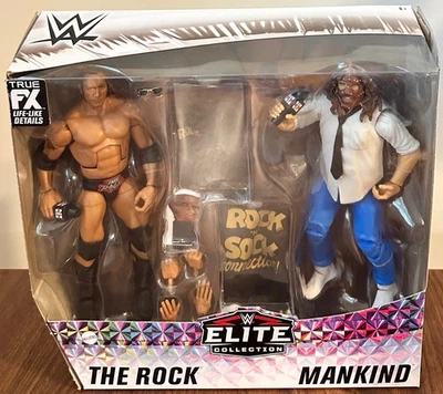Эксклюзивная фигурка WWE Elite The Rock & Sock Connection упаковка 2 шт. рок и человечество SW - Изображение 1 из 4