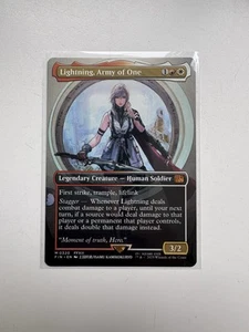MTG Final Fantasy Lightning, Army of One Borderless 0320 regolare - Foto 1 di 3