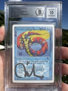 LORD OF ATLANTIS, ARTIST PROOF, REVISED, 1994 MTG, MELISSA BENSON, BAS 10! - Bild 1 von 4