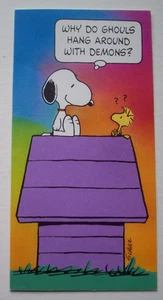 Snoopy & Woodstock Peanuts unsigned Halloween greeting card *WW23 - Picture 1 of 3