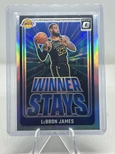 2024-25 Optic LeBron James Winner Stays Holo Silver Prizm Lakers - Picture 1 of 9